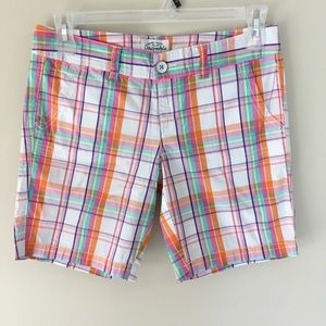 Aeropastle Plaid Bermuda Shorts